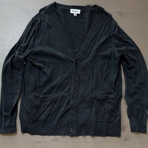 Goodfellow & Co Men's Charcoal Cardigan Sweater Size Large